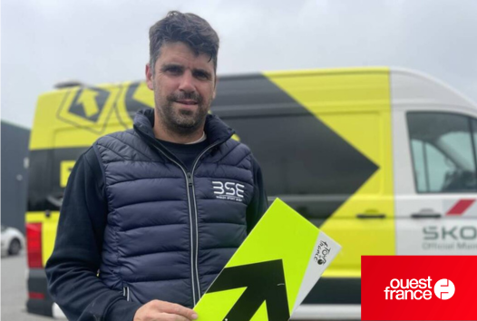 ALT="Article OuestFrance - Tour de France 2025 - Johan Le Bon"